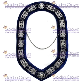 Masonic Regalia Past Master Chain Collar Silver Plated 