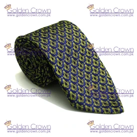 Masonic Regalia Tie with Gold Square and Compass