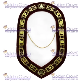 Masonic Royal Arch Chain Collar golden Plated