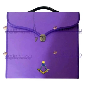 Masonic Square Compass Provincial File Cases with hard handle