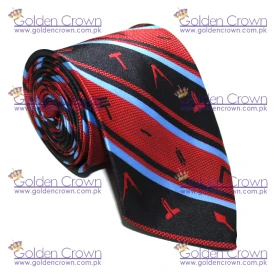 Masonic Working Tools Freemason neck tie