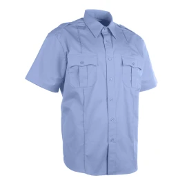 Men's Poly-Cotton Short Sleeve Shirt Supplier
