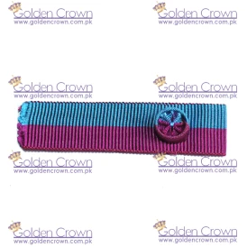 Military ribbon on rosette