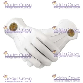 Soft Leather Masonic Gloves Grand Master Bullion Embroidery