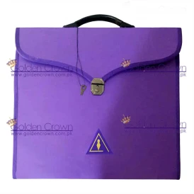 Wholesale Masonic Cryptic Purple MM/WM and Provincial Full Dress Cases with hard handle