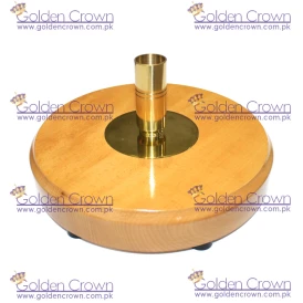 Wooden Ceremonial Flagpole Base 1 pole