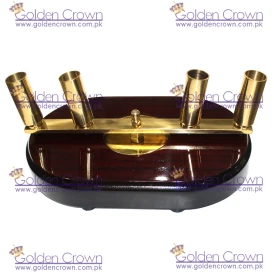 Wooden Ceremonial Flagpole Base Four pole