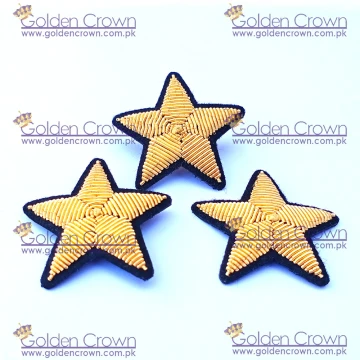 Bullion Wire Embroidery Star Brooch