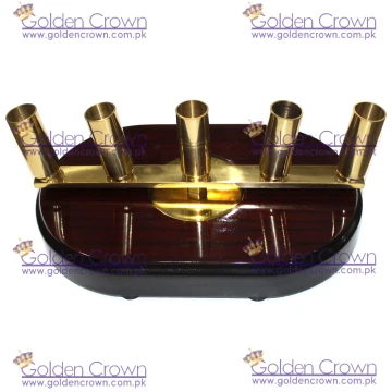 Ceremonial Flagpole Base with Brass Fittings