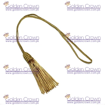 Gold Bullion Fringe French Decorative Tassels Customized Gold Bullion Tassel For Sale