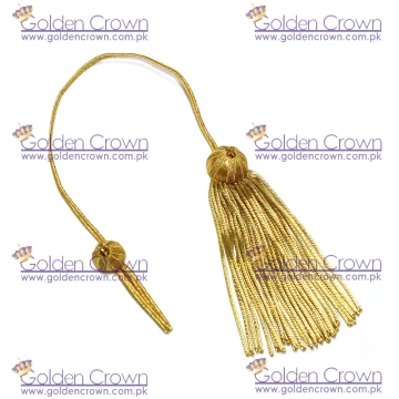 Gold Graduation Bullion Tassel Gold Strand and Bullion Tassel