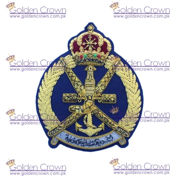 Handmade Bullion Wire Embroidery Badge