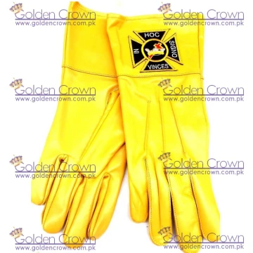 MASONIC GLOVES KNIGHT TEMPLAR SOFT LEATHER