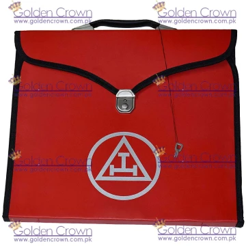 Masonic Red Royal Arch Apron Printed Logo Case