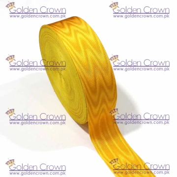 Masonic Regalia Moire Ribbon Yellow