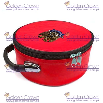 Masonic Regalia Scottish Rite Embroidered Red Cap Case