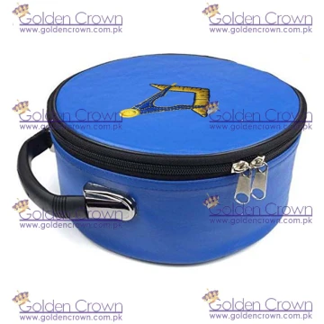 Masonic Regalia Square and Compass Embroidered Cap Case