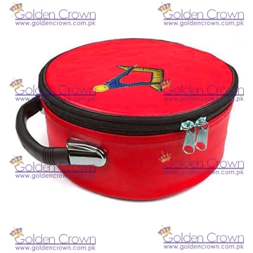 Masonic Regalia Square and Compass Red Cap Case