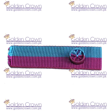 Military ribbon on rosette