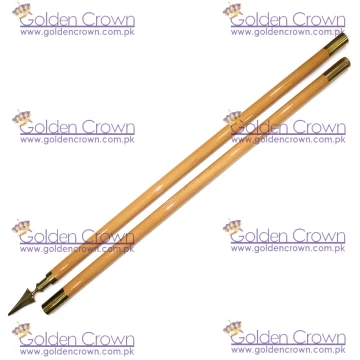 Natural Wood Ceremonial Flagpole