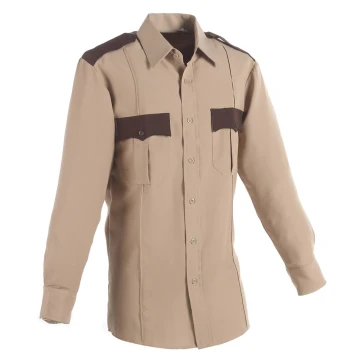 Polyester Two-Tone Long Sleeve Shirt