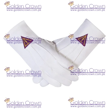 ROYAL SELECT - YORK RITE TROWEL Masonic Gloves
