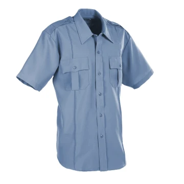 Short Sleeve Polyester Solid Men's Shirt Supplier