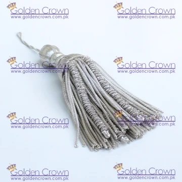 Silver Bullion Wire Decoration Tassel