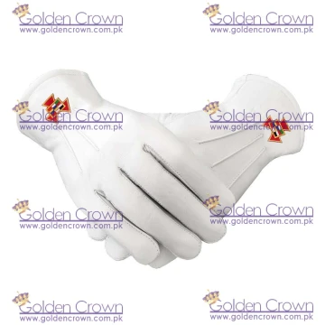 Soft Leather Masonic Gloves Past High Priest PHP Embroidery