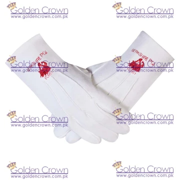 Stewards Cornucopia with Province and Lodge No Craft Masonic Cotton Gloves