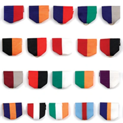 Military Medal Ribbon Drapes, Pin Drapes for Medals, Medal Ribbon Drap