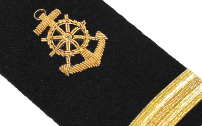 Uniform American Navy Shoulder Boards Epaulets Mate Anchor 1 Bar