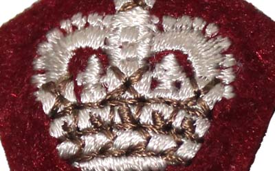 Army Officers Cloth Insignia Crown Pip Supplier