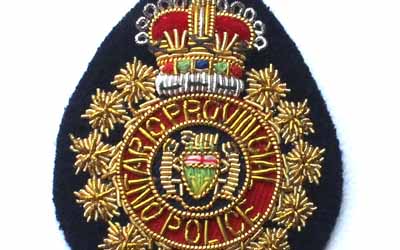 Ontario Provincial Police Bullion Badge