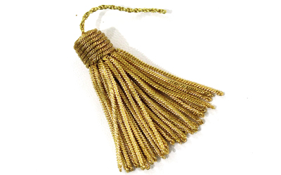 Gold Metal Bullion Wire Tassels Handmade
