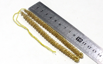 Gold Metallic Bullion Fringe Caterpillar