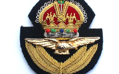 Cap Badge RAAF Officer Bullion
