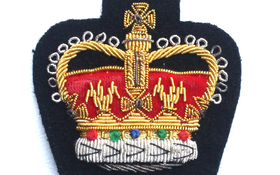 Bullion crown Badge