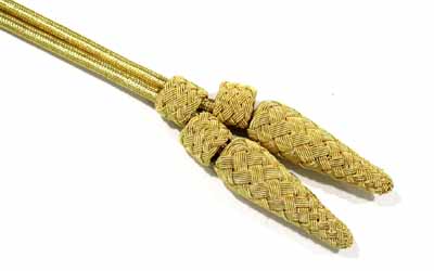 Military Gold Bullion Acorn sword knot