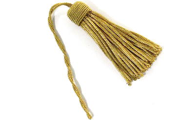French Gold Bullion Wire Tassel Handmade