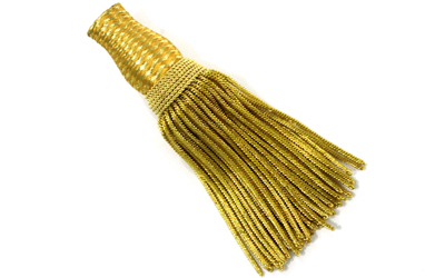 Gold Metallic Bullion Wire Tassels