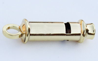 Police Whistle Gold