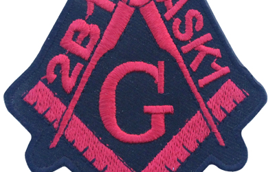 Masonic 2B1ASK1 Square Compass Embroidered Patch