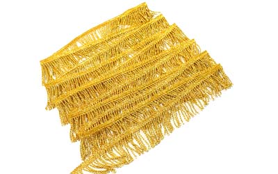 Gold Mylar Thread Fringe