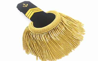 Military Uniform Epaulettes Gold Bullion Fringe