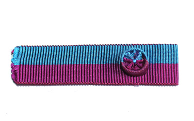 Military ribbon on rosette