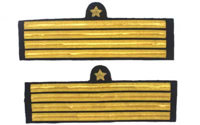 Navy Cuff Rank Sleeve Captain Gold