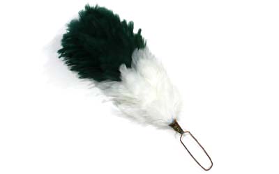Scottish Feather Hackles White And Green