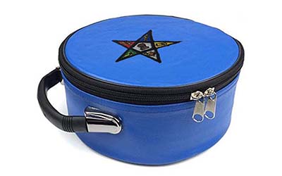 Masonic Regalia Freemason Square Compass and G Blue Cap Case