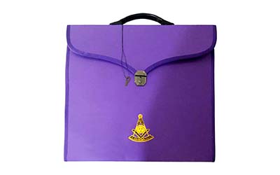 Wholesale Masonic MM/WM and Provincial Full Dress Purple Cases with hard handle